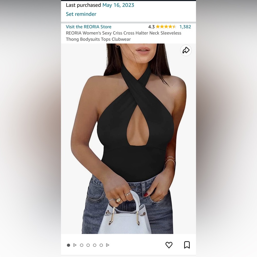 Size Xl black cross over top